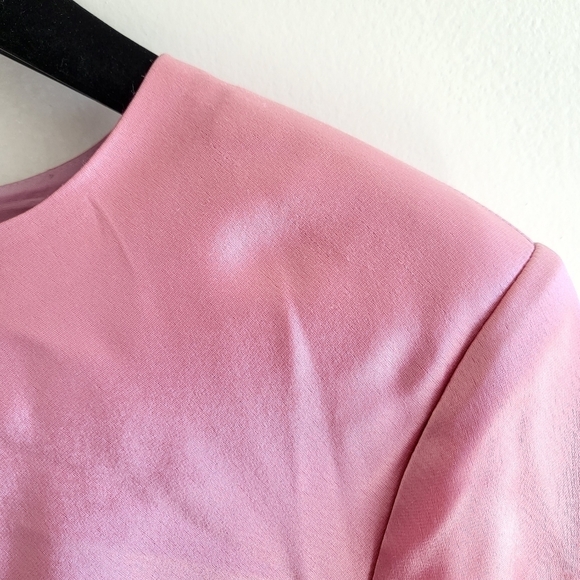 Cinq à Sept Smooth Satin Natalia Barbiecore Wild Orchid Cocktail Mini Dress 2 US - Picture 16 of 17